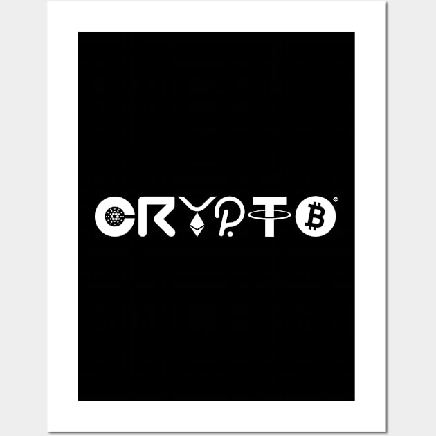 Crypto if it had a logo Wall Art by Bomdesignz
